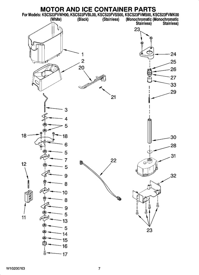 Diagram for KSCS23FVWH00