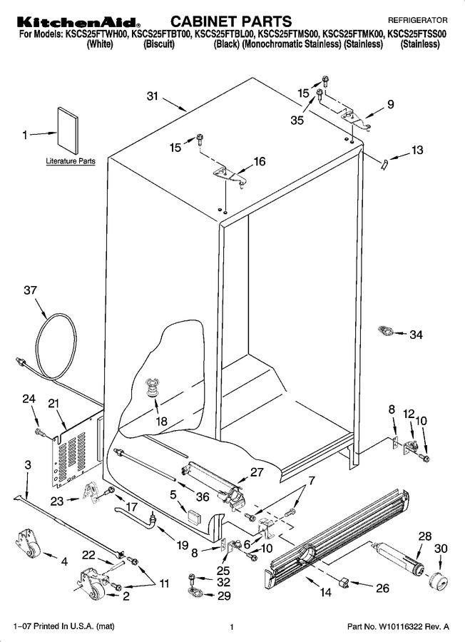 Diagram for KSCS25FTWH00