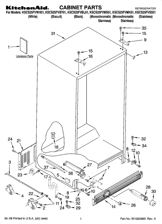 Diagram for KSCS25FVWH01