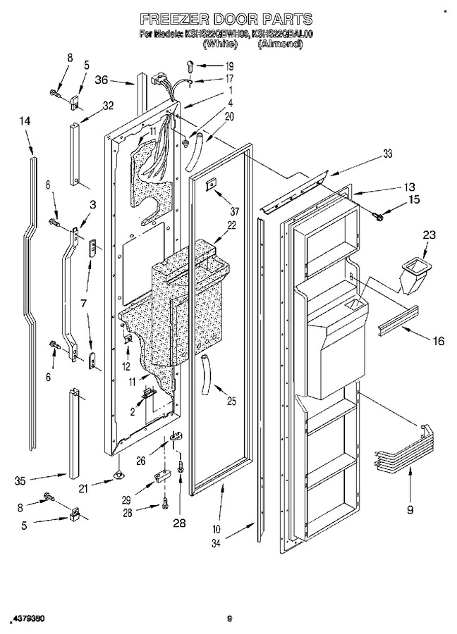 Diagram for KSHS22QBWH00