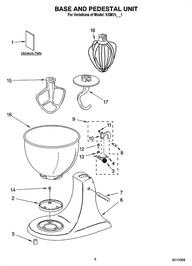 Diagram for KSM75WH1