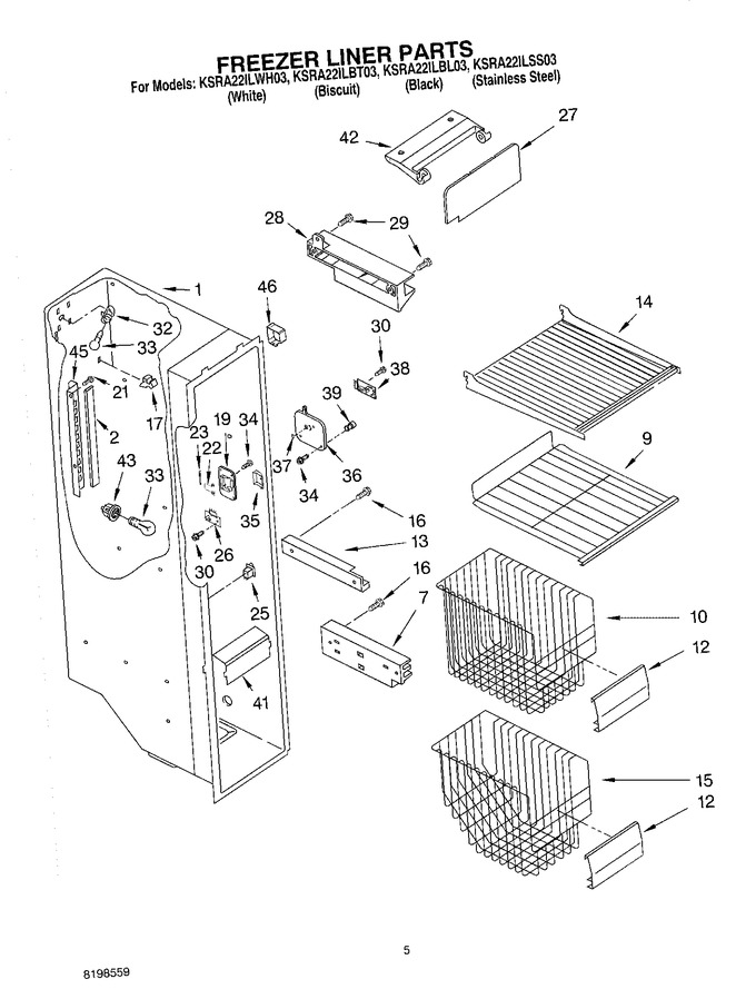 Diagram for KSRA22ILWH03