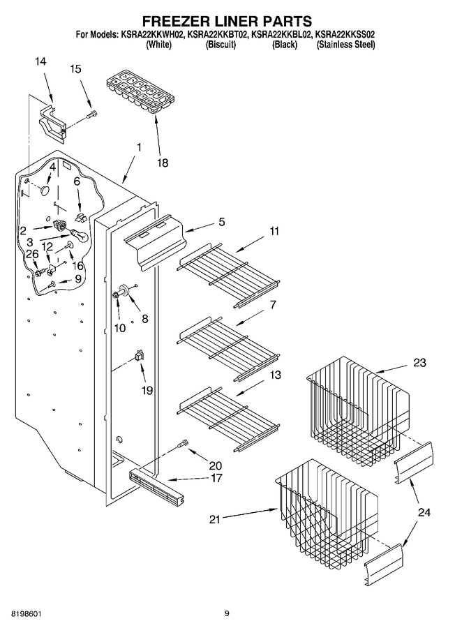 Diagram for KSRA22KKWH02