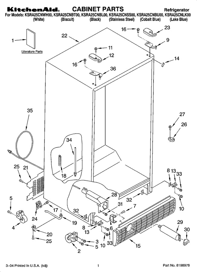 Diagram for KSRA25CNSS00