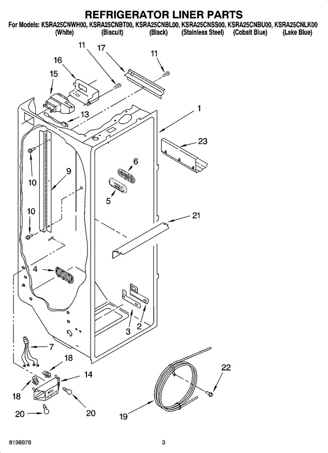 Diagram for KSRA25CNSS00