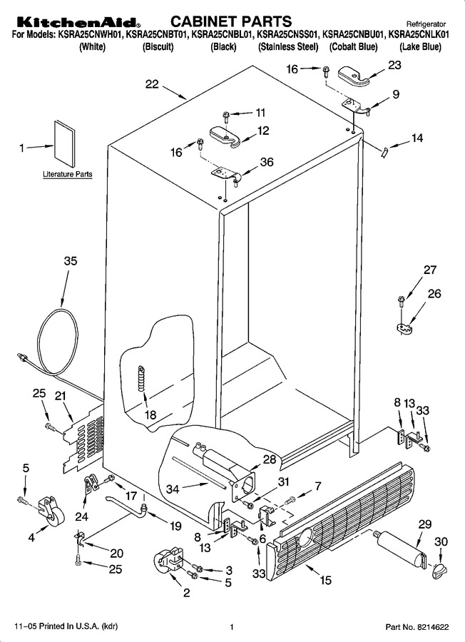 Diagram for KSRA25CNLK01