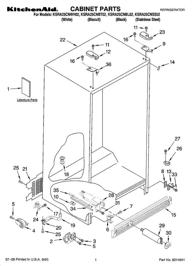 Diagram for KSRA25CNSS02