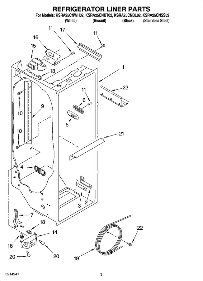 Diagram for KSRA25CNBL02