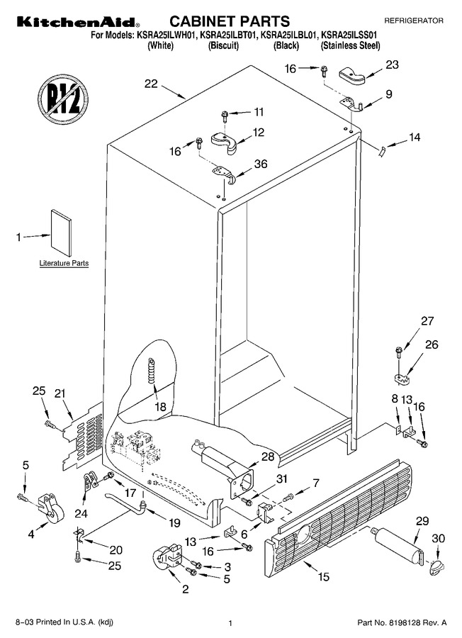 Diagram for KSRA25ILWH01