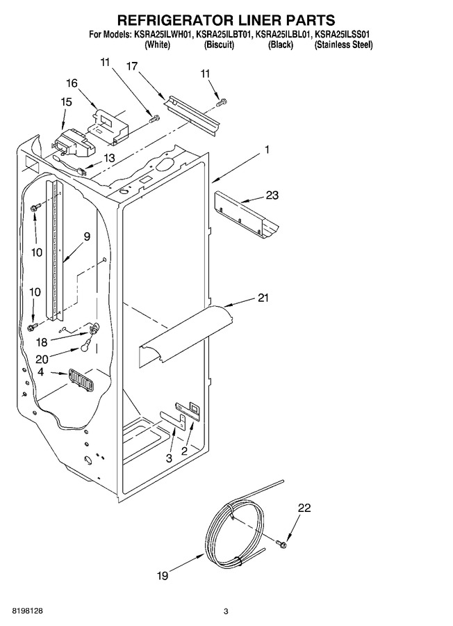 Diagram for KSRA25ILWH01