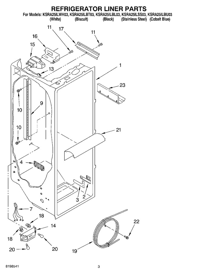 Diagram for KSRA25ILBU03