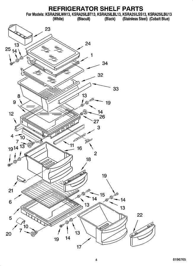 Diagram for KSRA25ILWH13