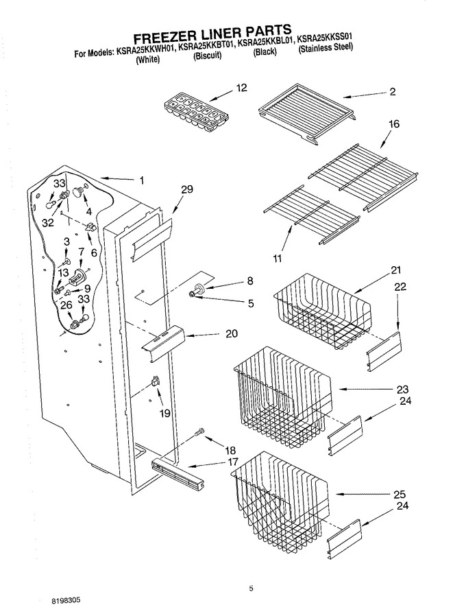 Diagram for KSRA25KKBL01