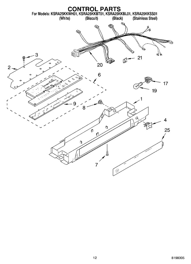 Diagram for KSRA25KKBL01