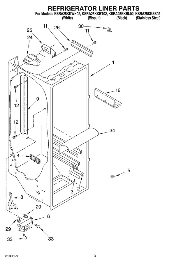 Diagram for KSRA25KKSS02