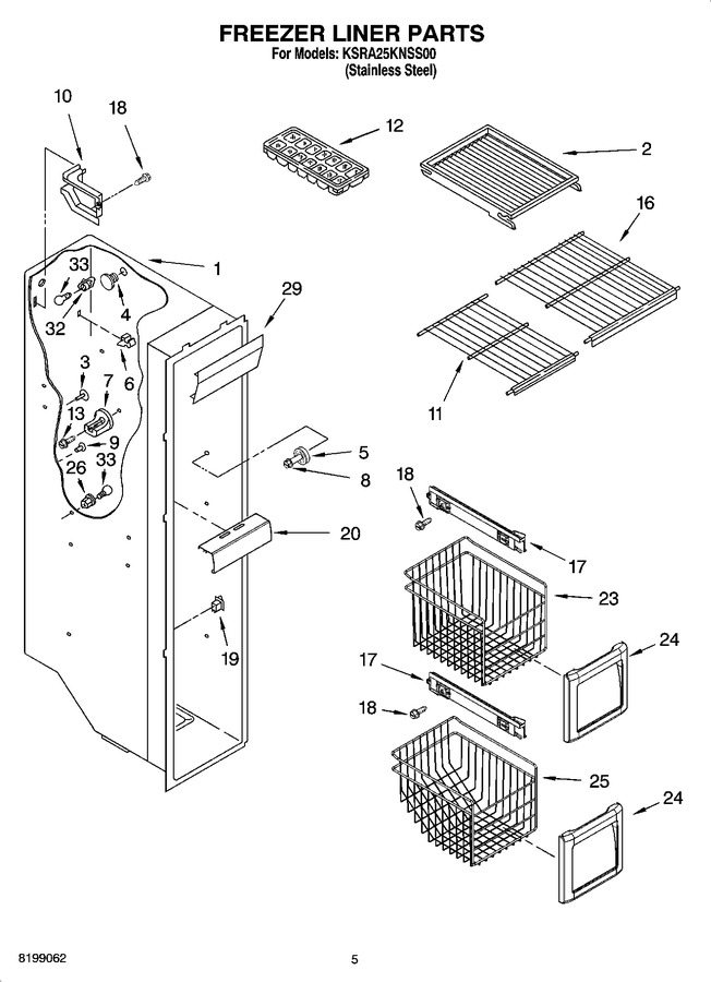 Diagram for KSRA25KNSS00