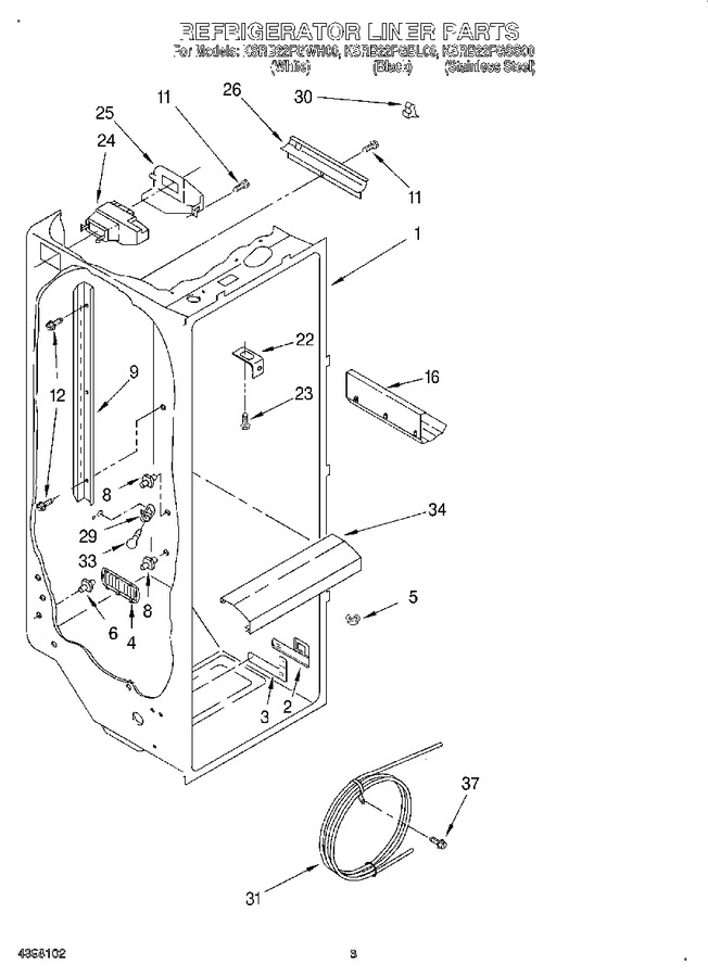 Diagram for KSRB22FGWH00