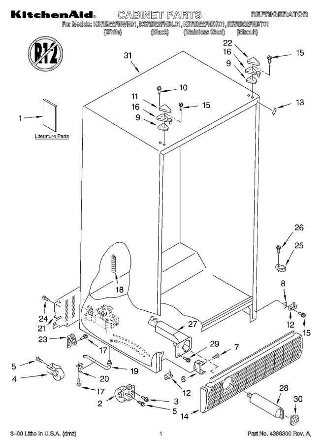 Diagram for KSRB22FHWH01