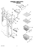 Diagram for 04 - Freezer Liner Parts
