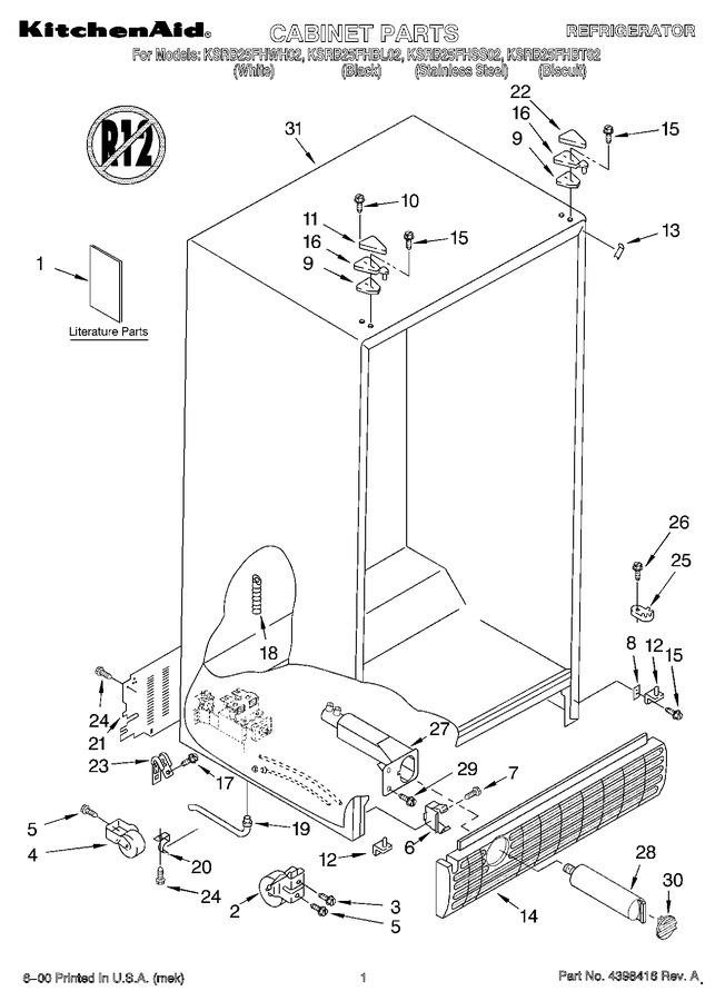 Diagram for KSRB25FHBT02