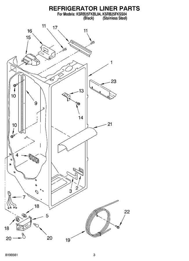 Diagram for KSRB25FKSS04