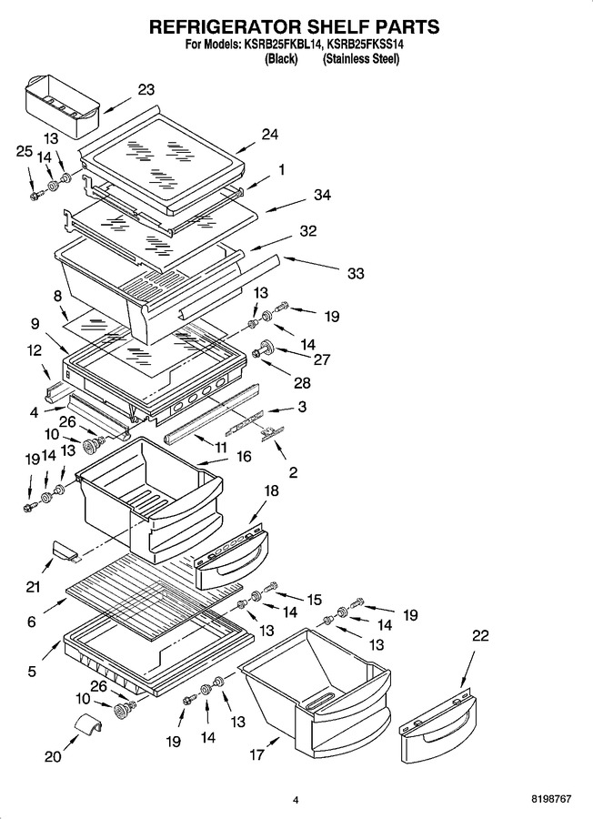 Diagram for KSRB25FKBL14