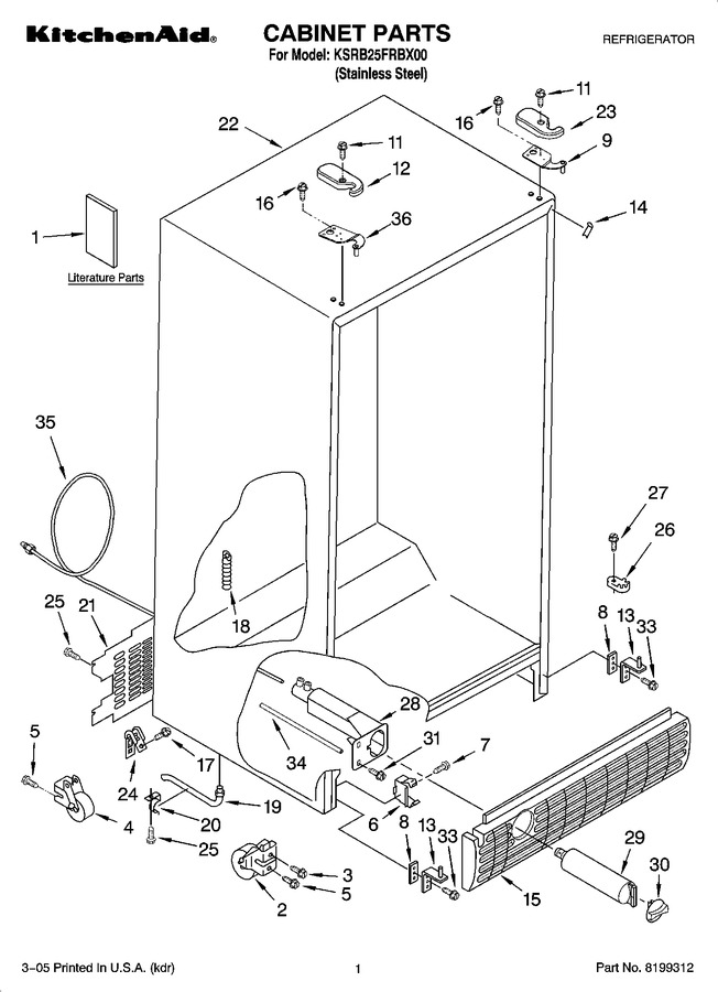 Diagram for KSRB25FRBX00