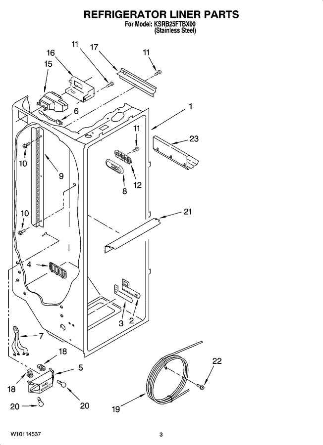 Diagram for KSRB25FTBX00