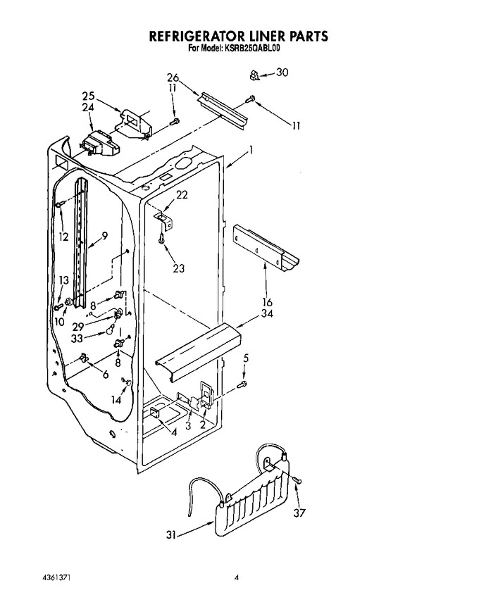 Diagram for KSRB25QABL00
