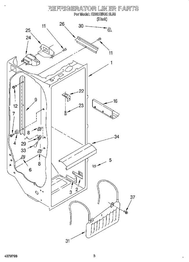 Diagram for KSRB25QDBL00
