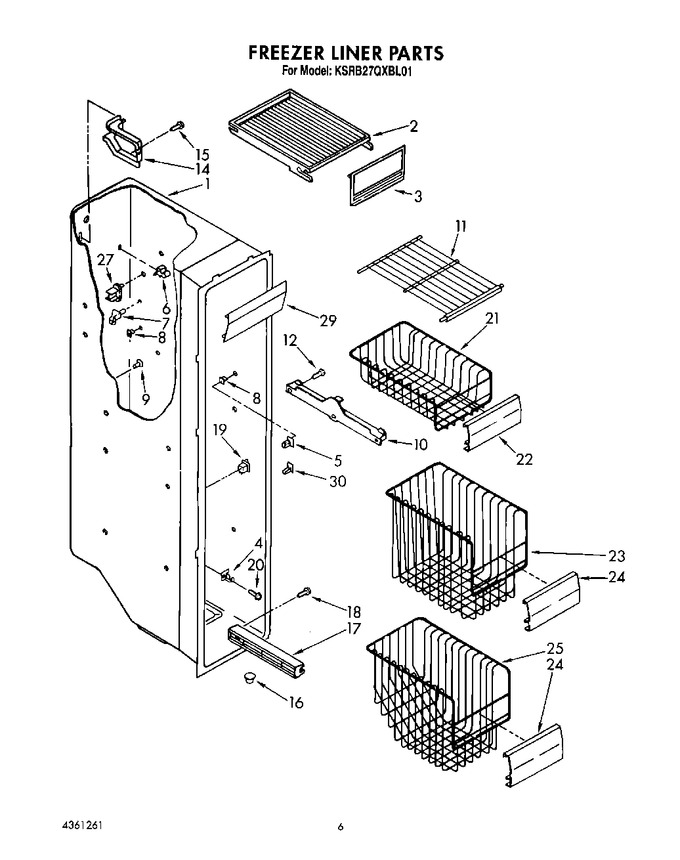 Diagram for KSRB27QXBL01