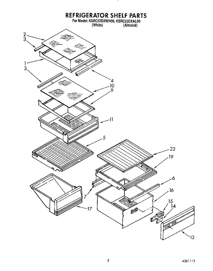 Diagram for KSRC22DXWH00