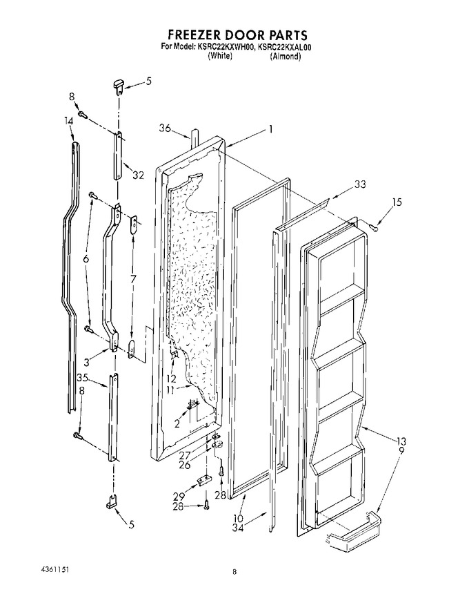 Diagram for KSRC22KXWH00