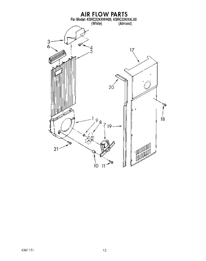 Diagram for KSRC22KXWH00