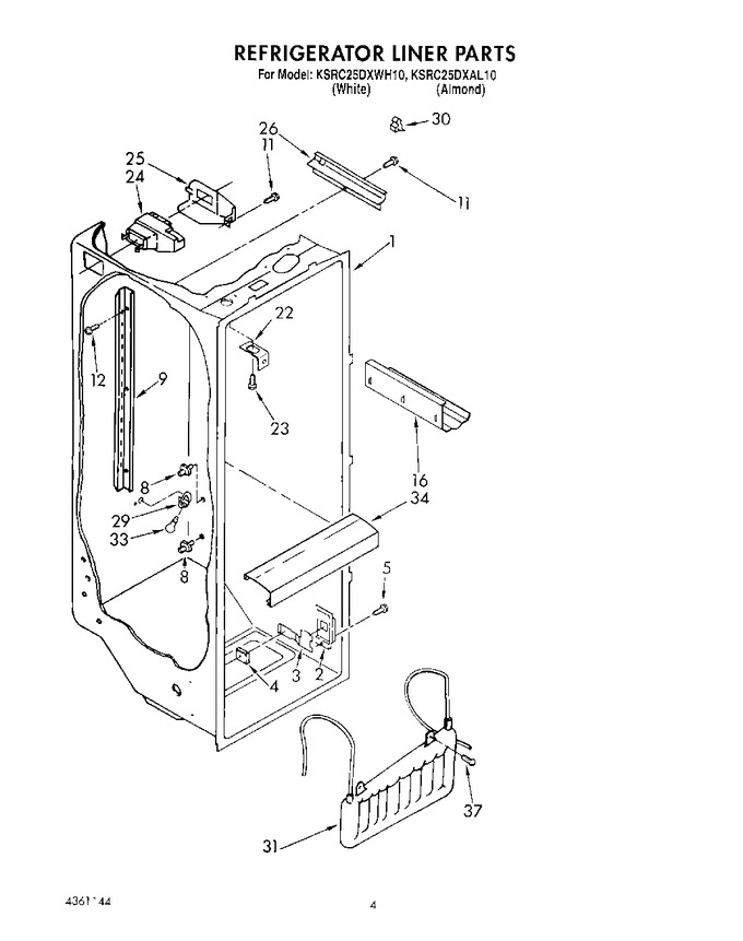 Diagram for KSRC25DXWH10