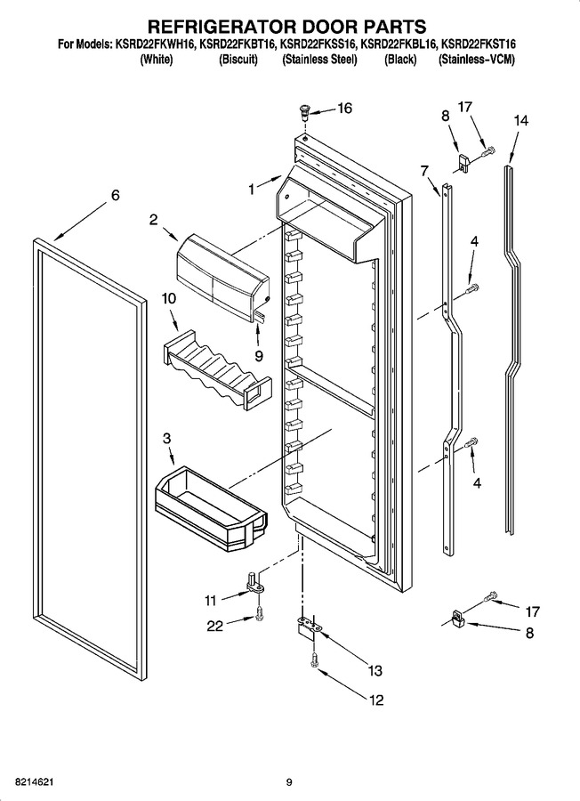 Diagram for KSRD22FKWH16