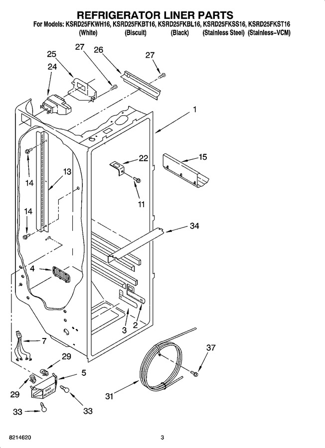 Diagram for KSRD25FKBL16