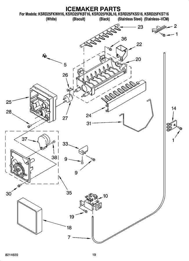 Diagram for KSRD25FKBL16