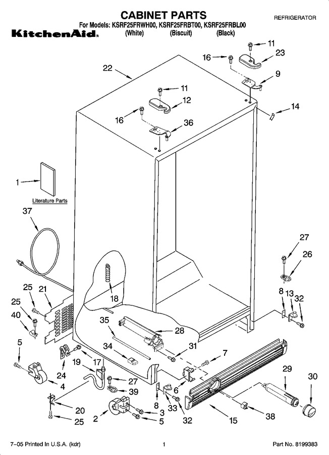 Diagram for KSRF25FRWH00