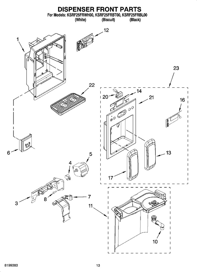 Diagram for KSRF25FRWH00