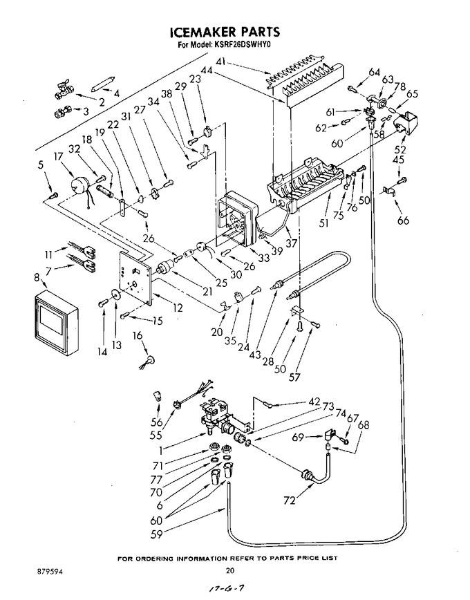 Diagram for KSRF26DSWHY0