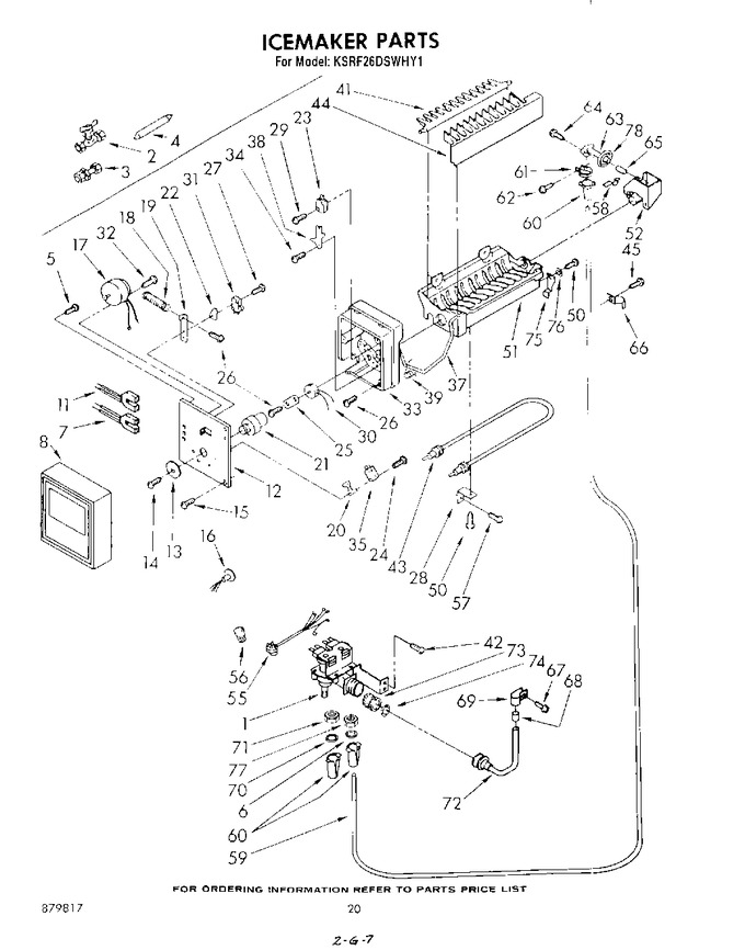 Diagram for KSRF26DSWHY1