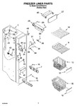 Diagram for 04 - Freezer Liner Parts