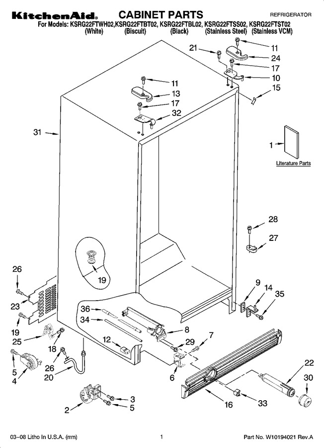 Diagram for KSRG22FTBT02