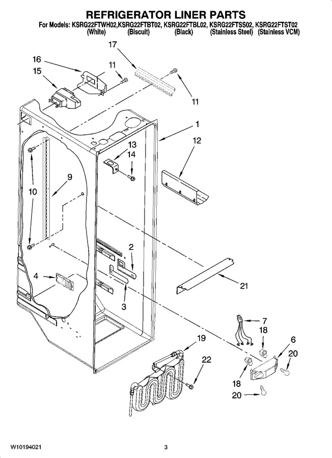 Diagram for KSRG22FTBT02