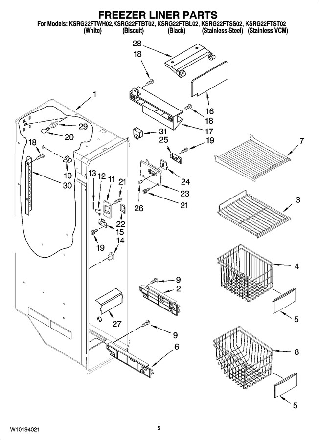 Diagram for KSRG22FTBT02