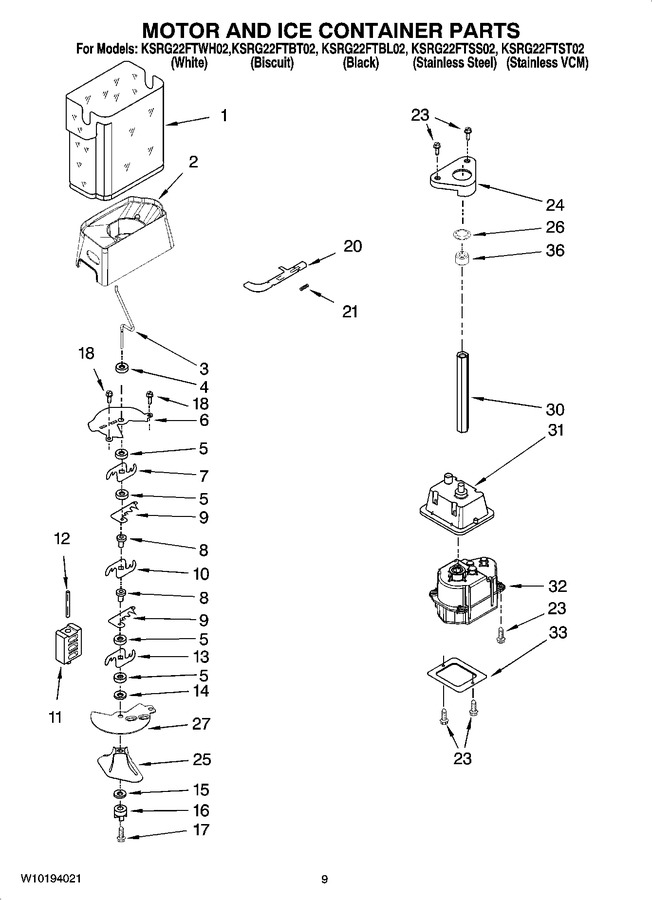 Diagram for KSRG22FTBT02