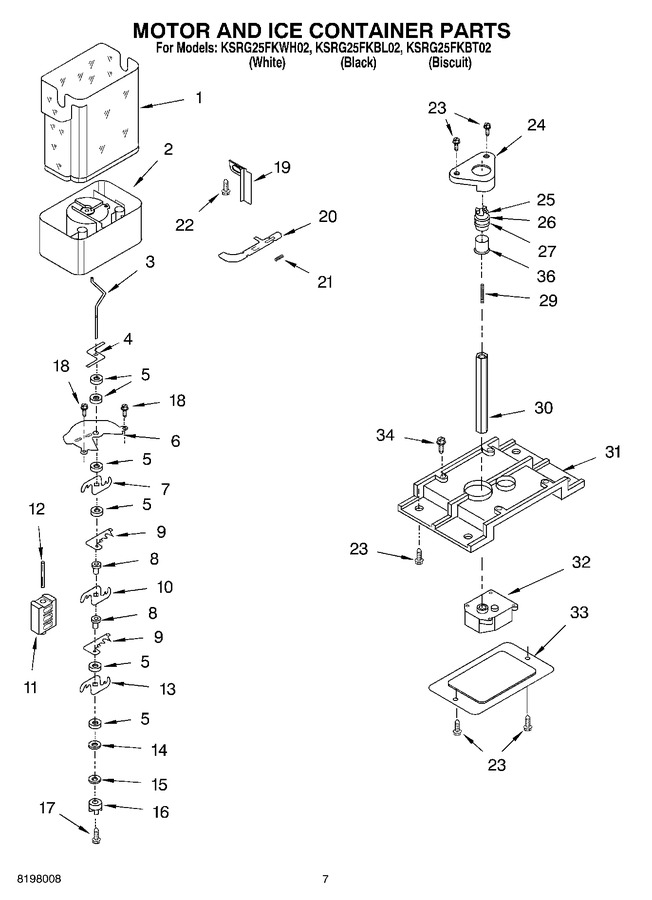 Diagram for KSRG25FKBT02