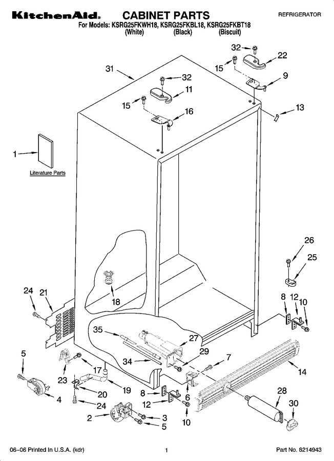 Diagram for KSRG25FKBL18