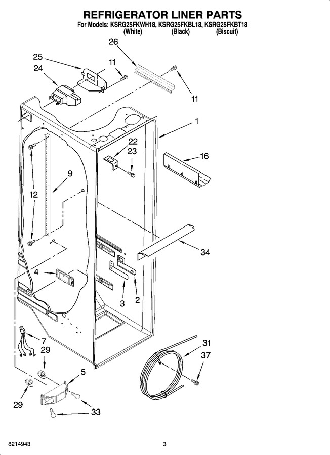 Diagram for KSRG25FKBL18